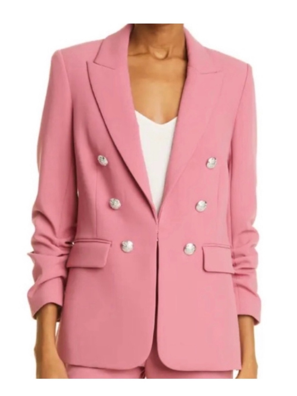 Veronica Beard Beacon Dickey Jacket Rose Wine Pink Blazer